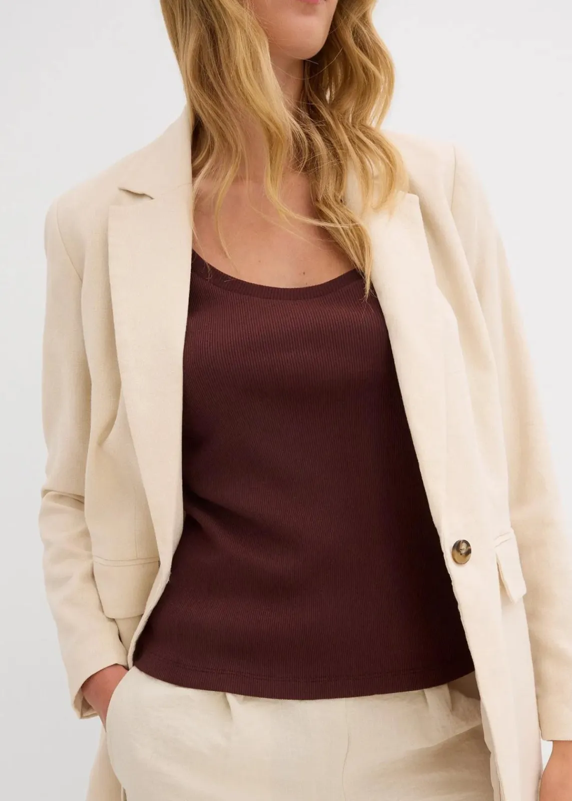 bonprix Nachhaltigere Materialien|Shirts & Tops^T-Shirt aus reiner Bio-Baumwolle terrabraun