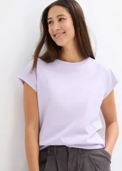bonprix Nachhaltigere Materialien|Shirts & Tops^T-Shirt aus reiner Bio-Baumwolle zartflieder