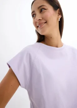 bonprix Nachhaltigere Materialien|Shirts & Tops^T-Shirt aus reiner Bio-Baumwolle zartflieder