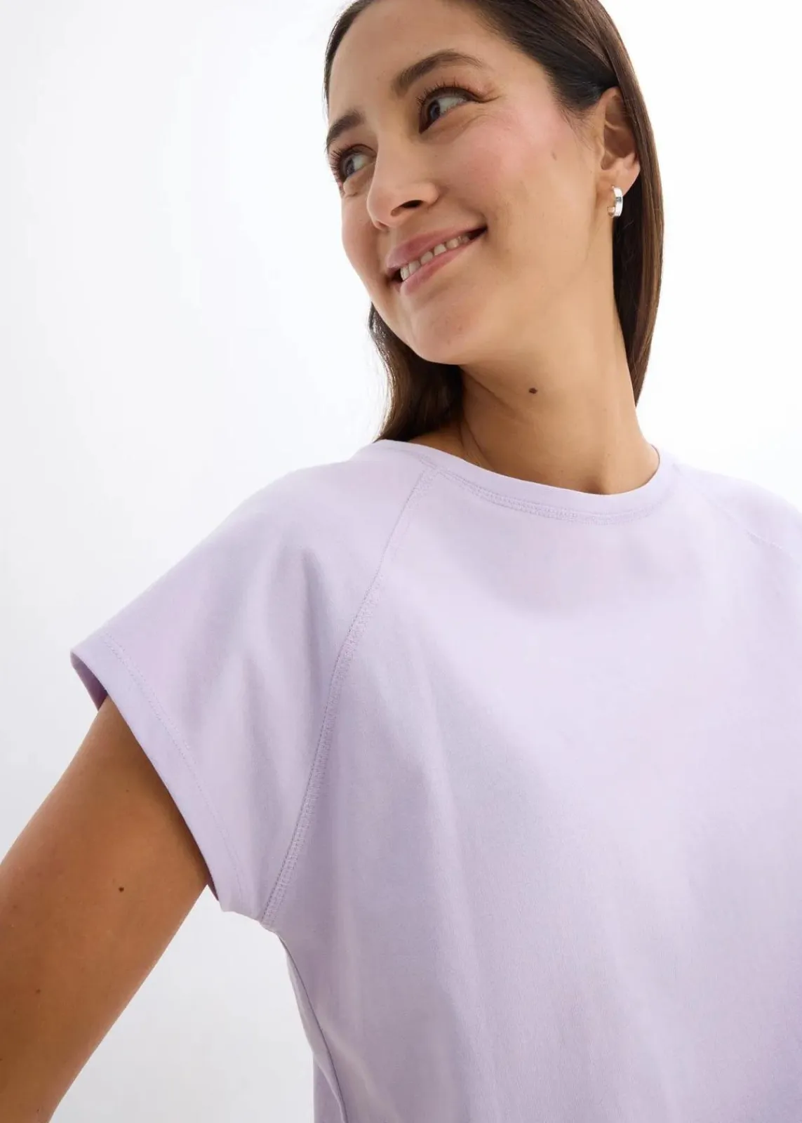 bonprix Nachhaltigere Materialien|Shirts & Tops^T-Shirt aus reiner Bio-Baumwolle zartflieder