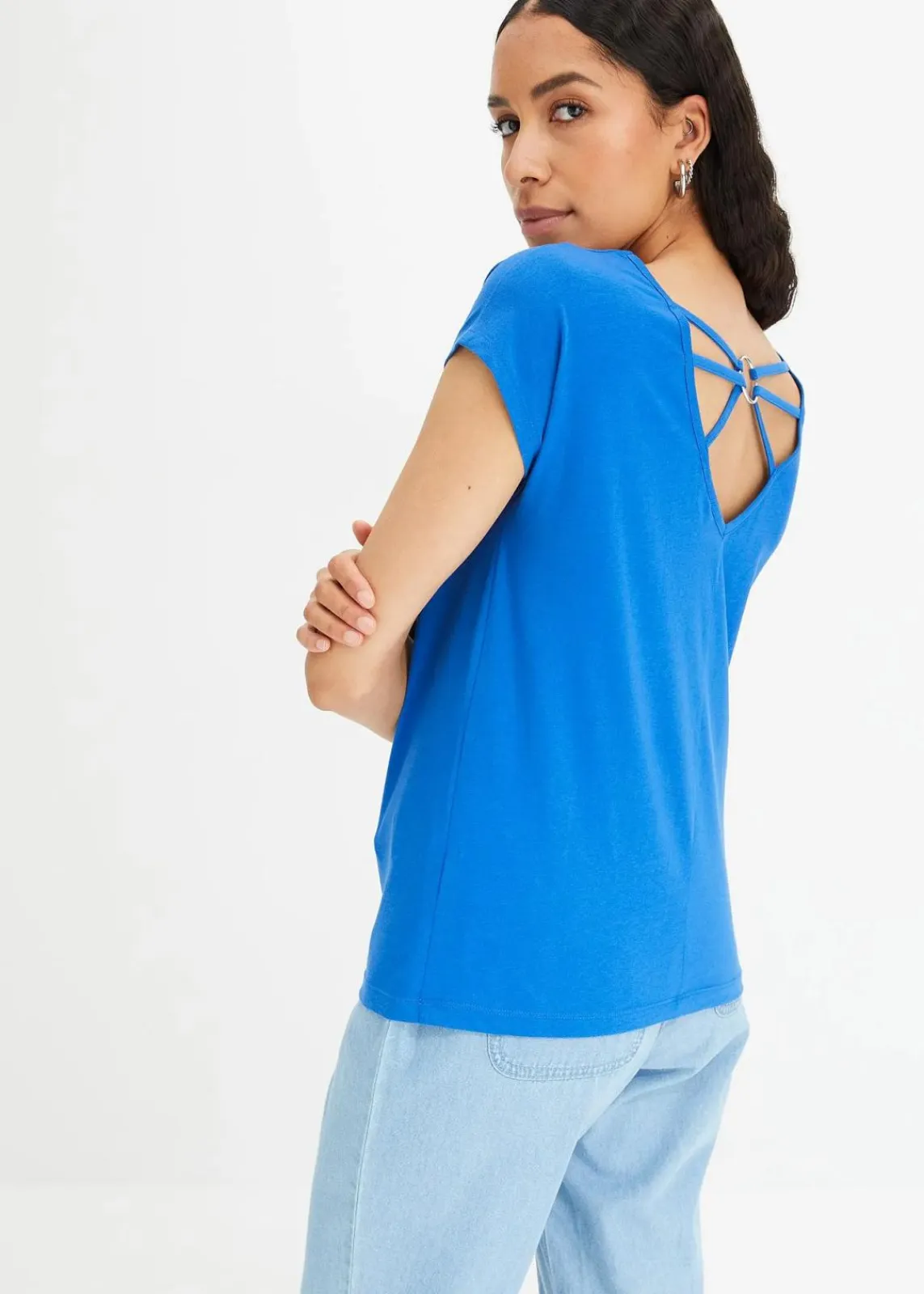 bonprix Shirts & Tops^T-Shirt aus reiner Bio-Baumwolle arktikblau