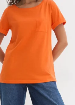 bonprix Shirts & Tops|Nachhaltigere Materialien^T-Shirt aus reiner Bio-Baumwolle warmorange
