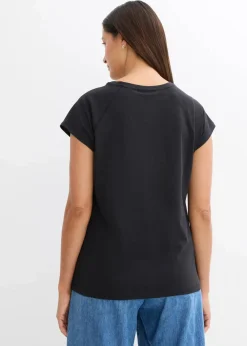 bonprix Bekleidung·Röcke|Basics^T-Shirt aus reiner Bio-Baumwolle schwarz