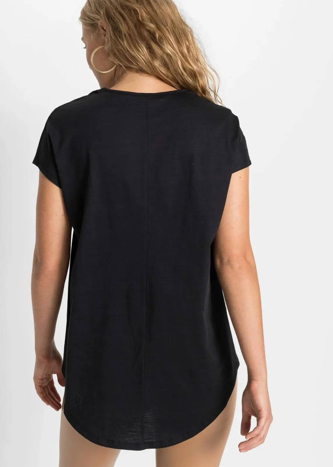 bonprix Shirts & Tops^T-Shirt aus reiner Bio-Baumwolle schwarz/weiß
