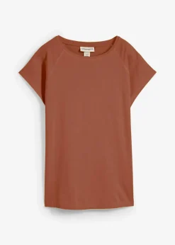 bonprix Nachhaltigere Materialien|Shirts & Tops^T-Shirt aus reiner Bio-Baumwolle ziegelbraun