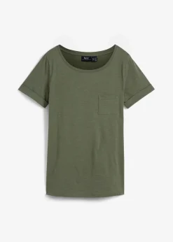 bonprix Bekleidung·Röcke|Basics^T-Shirt aus reiner Bio-Baumwolle oliv