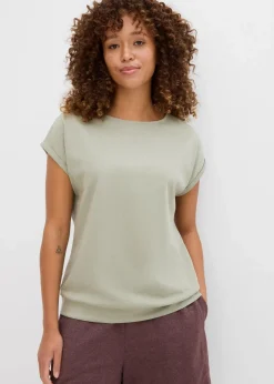 bonprix Bekleidung·Röcke|Basics^T-Shirt aus reiner Bio-Baumwolle (2er Pack) seegras/wollweiß