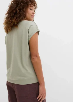 bonprix Bekleidung·Röcke|Basics^T-Shirt aus reiner Bio-Baumwolle (2er Pack) seegras/wollweiß