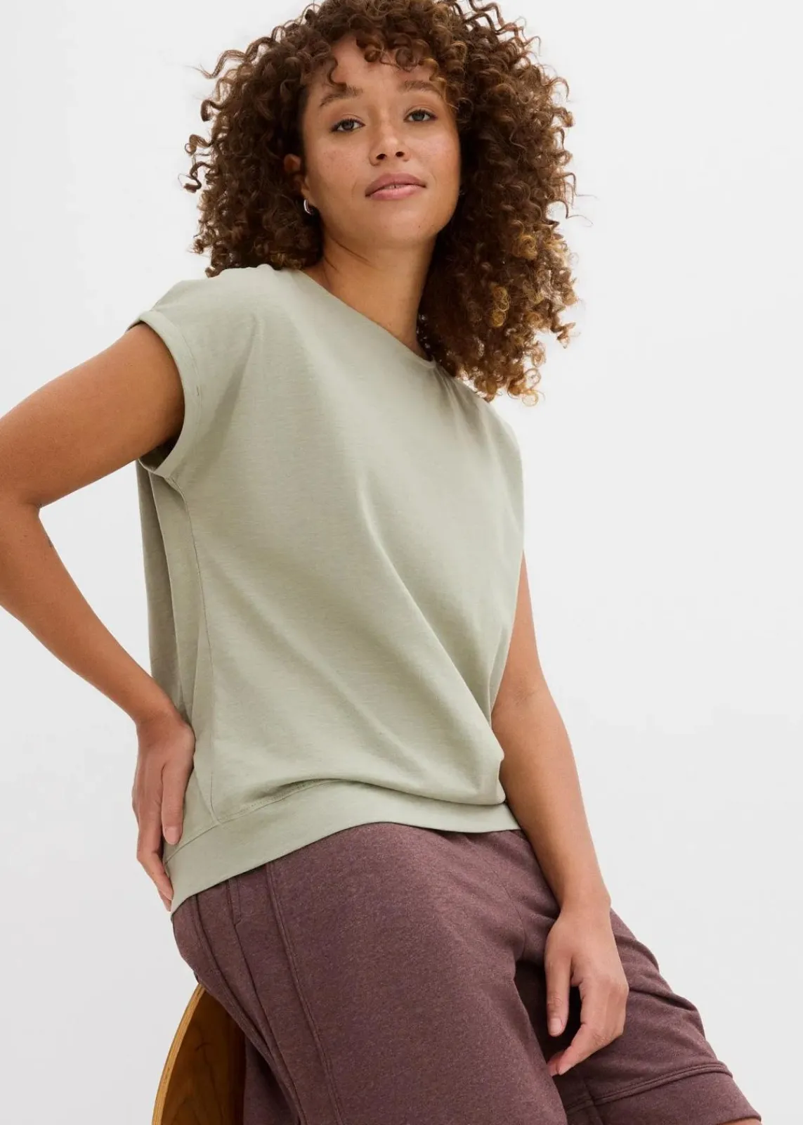 bonprix Bekleidung·Röcke|Basics^T-Shirt aus reiner Bio-Baumwolle (2er Pack) seegras/wollweiß