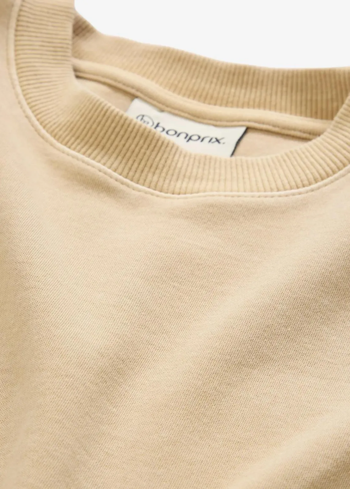 bonprix Nachhaltigere Materialien|Shirts & Tops^T-Shirt aus reiner Bio-Baumwolle new beige