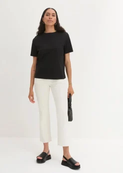 bonprix Shirts & Tops|Basics^T-Shirt aus reiner schwerer Bio-Baumwolle schwarz