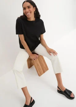 bonprix Shirts & Tops|Basics^T-Shirt aus reiner schwerer Bio-Baumwolle schwarz