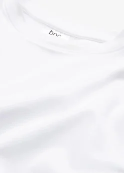 bonprix Shirts & Tops|Basics^T-Shirt aus reiner schwerer Bio-Baumwolle weiß