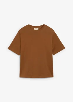 bonprix Bekleidung·Röcke|Nachhaltigere Materialien^T-Shirt aus reiner schwerer Bio-Baumwolle gewürzbraun