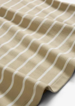 bonprix Nachhaltigere Materialien|Shirts & Tops^T-Shirt aus schwerer Bio-Baumwolle rauchkhaki/wollweiß gestreift