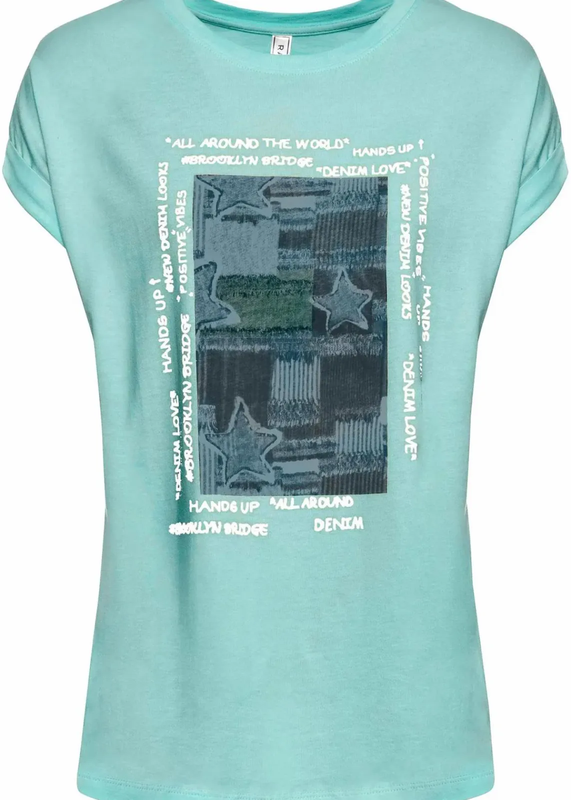 bonprix Shirts & Tops^T-Shirt aus softem Viskose-Mix aquapastell