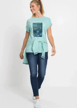 bonprix Shirts & Tops^T-Shirt aus softem Viskose-Mix aquapastell