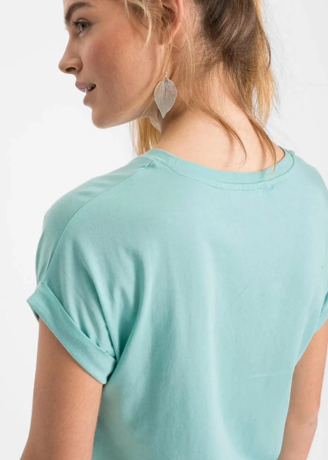 bonprix Shirts & Tops^T-Shirt aus softem Viskose-Mix aquapastell