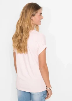 bonprix Shirts & Tops^T-Shirt aus softem Viskose-Mix zartrosa