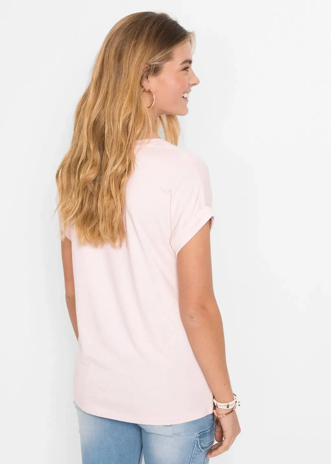 bonprix Shirts & Tops^T-Shirt aus softem Viskose-Mix zartrosa