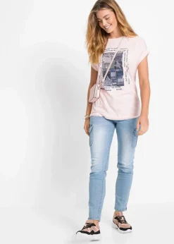 bonprix Shirts & Tops^T-Shirt aus softem Viskose-Mix zartrosa
