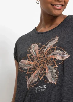 bonprix Shirts & Tops^T-Shirt aus softem Viskose-Mix schwarz