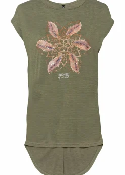 bonprix Shirts & Tops^T-Shirt aus softem Viskose-Mix oliv