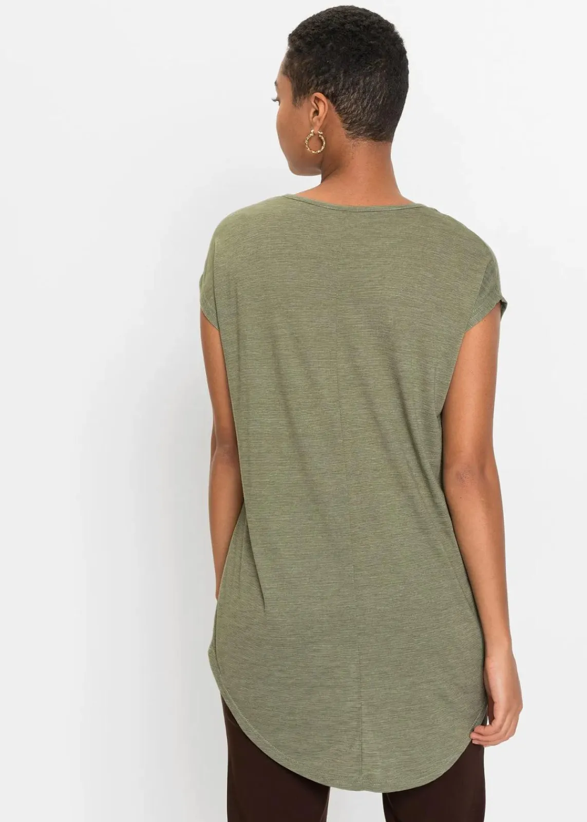 bonprix Shirts & Tops^T-Shirt aus softem Viskose-Mix oliv