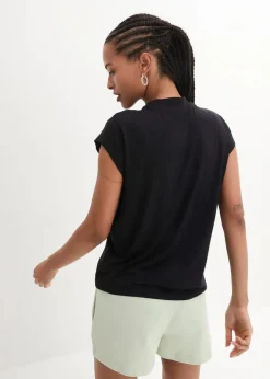 bonprix Shirts & Tops|Basics^T-Shirt aus softer Viskose schwarz
