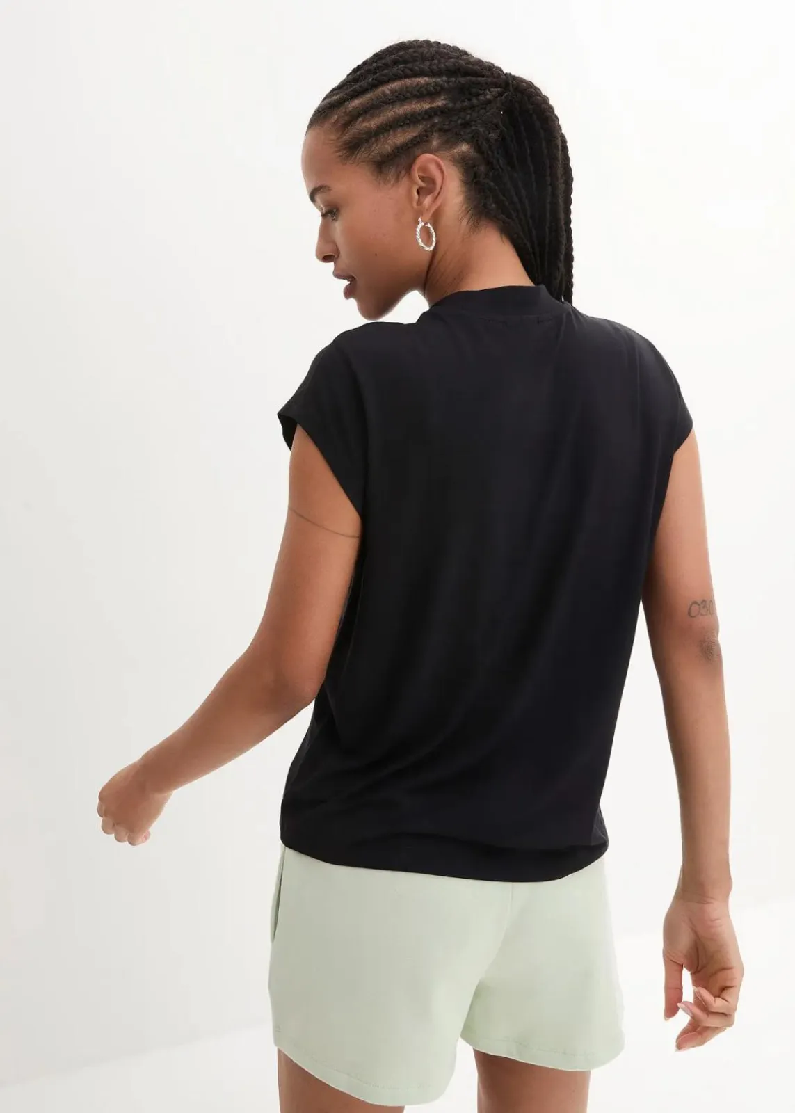 bonprix Shirts & Tops|Basics^T-Shirt aus softer Viskose schwarz