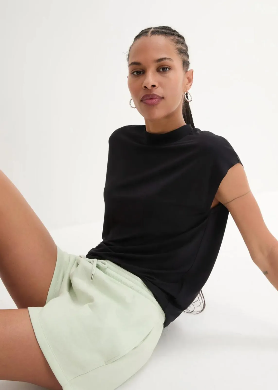 bonprix Shirts & Tops|Basics^T-Shirt aus softer Viskose schwarz