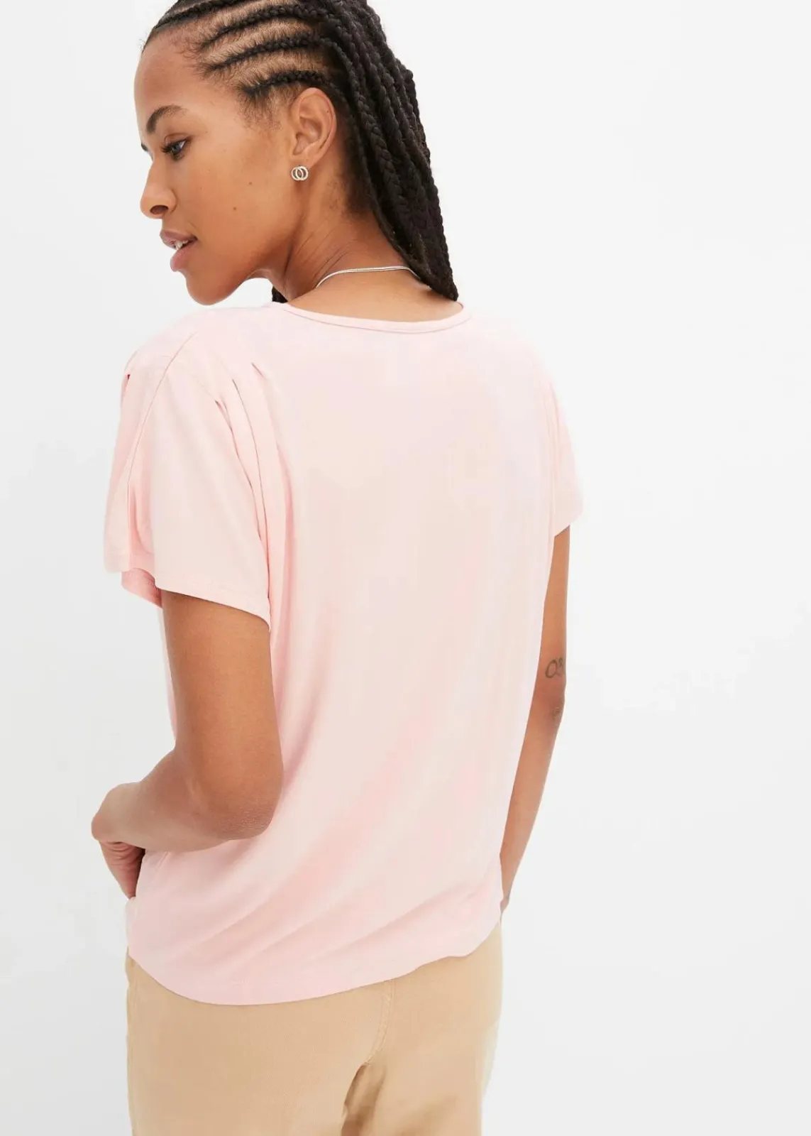 bonprix Nachhaltigere Materialien|Shirts & Tops^T-Shirt aus softer Viskose bonbonrosa