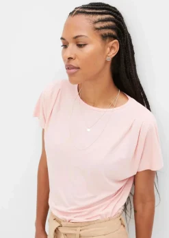 bonprix Nachhaltigere Materialien|Shirts & Tops^T-Shirt aus softer Viskose bonbonrosa