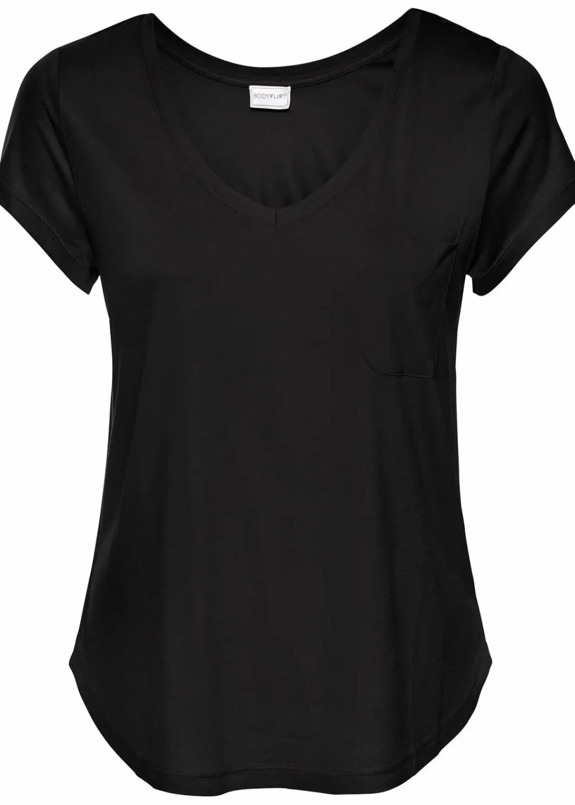 bonprix Shirts & Tops|Basics^T-Shirt aus softer Viskose schwarz