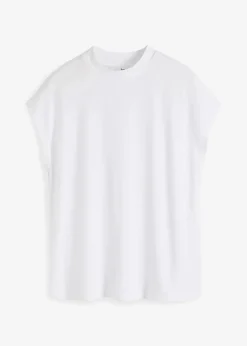 bonprix Bekleidung·Röcke|Nachhaltigere Materialien^T-Shirt aus softer Viskose weiß