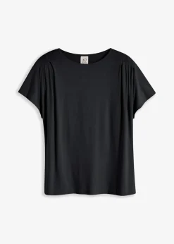 bonprix Basics|Shirts & Tops^T-Shirt aus softer Viskose schwarz