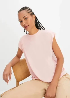 bonprix Nachhaltigere Materialien|Shirts & Tops^T-Shirt aus softer Viskose bonbonrosa