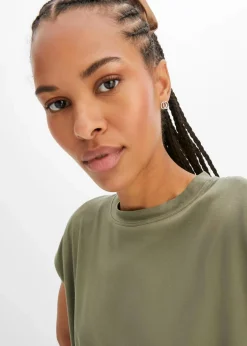 bonprix Nachhaltigere Materialien|Shirts & Tops^T-Shirt aus softer Viskose oliv