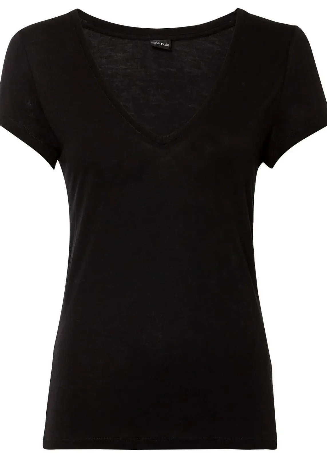 bonprix Basics|Shirts & Tops^T-Shirt aus softer Viskose schwarz