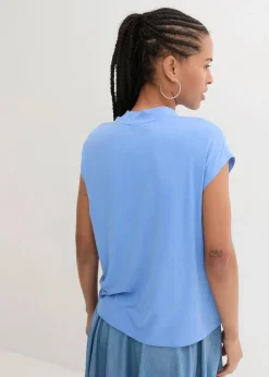bonprix Shirts & Tops|Basics^T-Shirt aus softer Viskose mittelblau