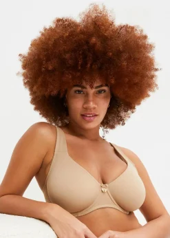 bonprix Große Cups D-H|Bhs^T-Shirt BH mit Bügel kreidebeige