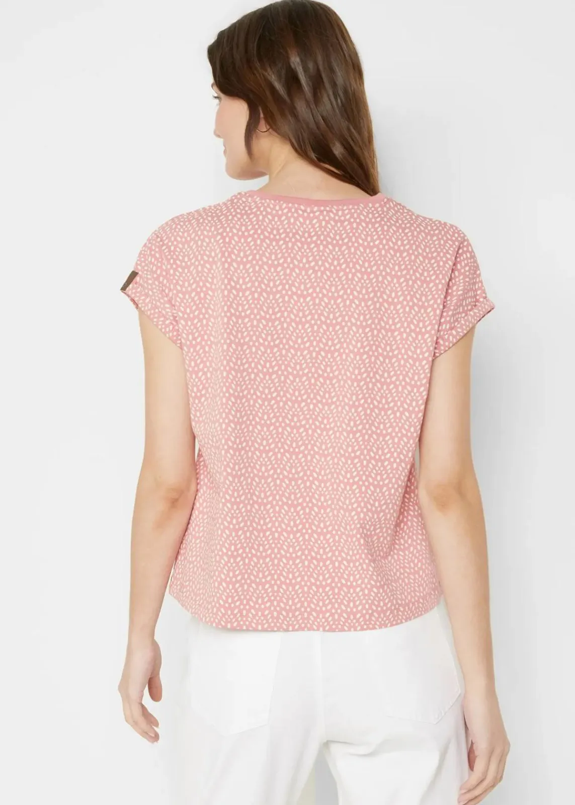 bonprix Shirts & Tops|Nachhaltigere Materialien^T-Shirt (2er Pack) rauchrose bedruckt + dunkelblau uni