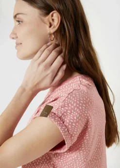 bonprix Shirts & Tops|Nachhaltigere Materialien^T-Shirt (2er Pack) rauchrose bedruckt + dunkelblau uni