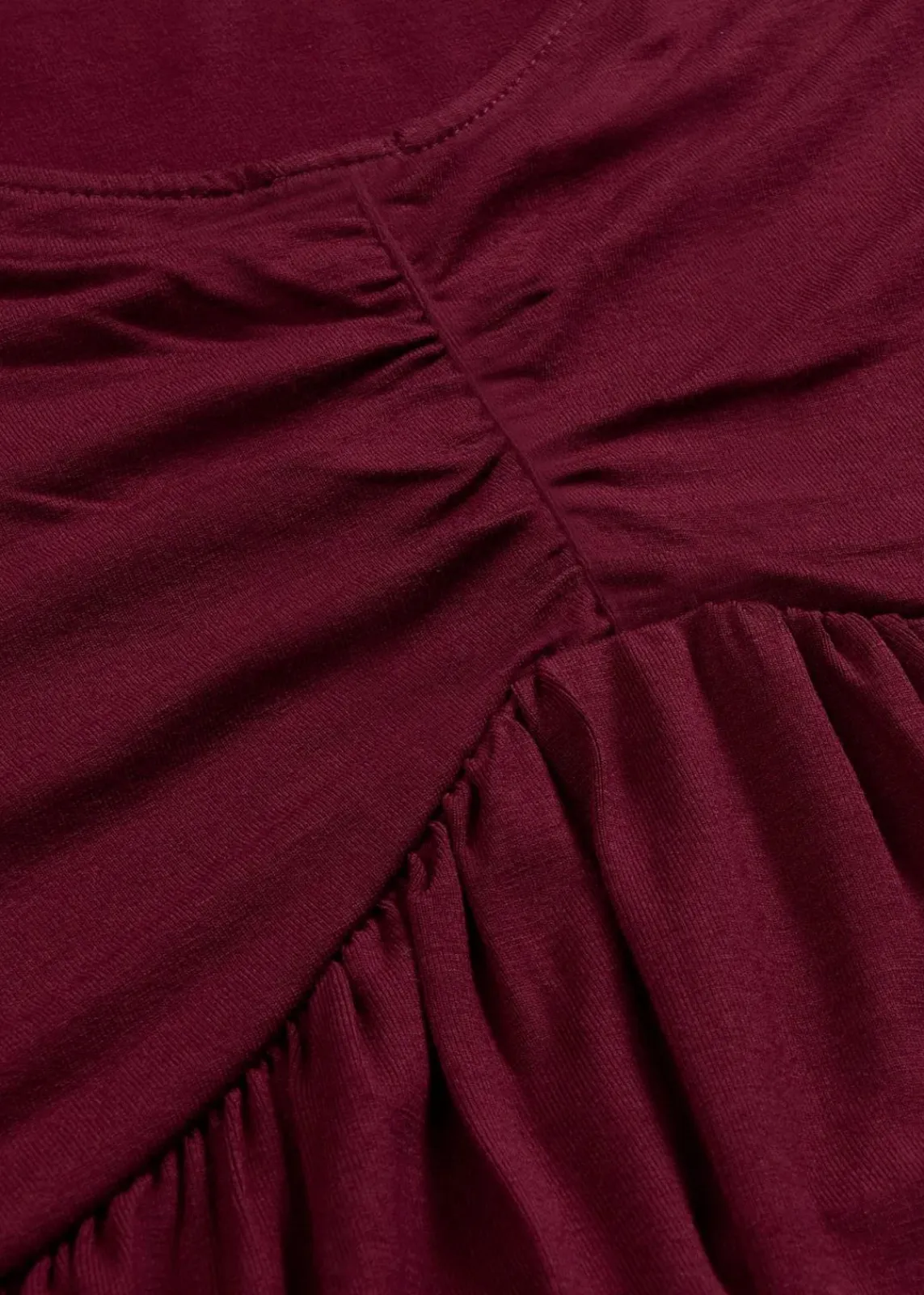 bonprix Nachhaltigere Materialien|Shirts & Tops^T-Shirt in A-Linie, kurzarm ahornrot