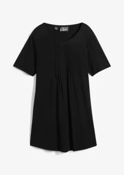 bonprix Shirts & Tops^T-Shirt in A-Linien-Form, kurzarm schwarz