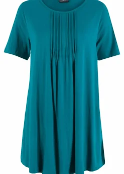 bonprix Shirts & Tops^T-Shirt in A-Linien-Form, kurzarm meerestürkis