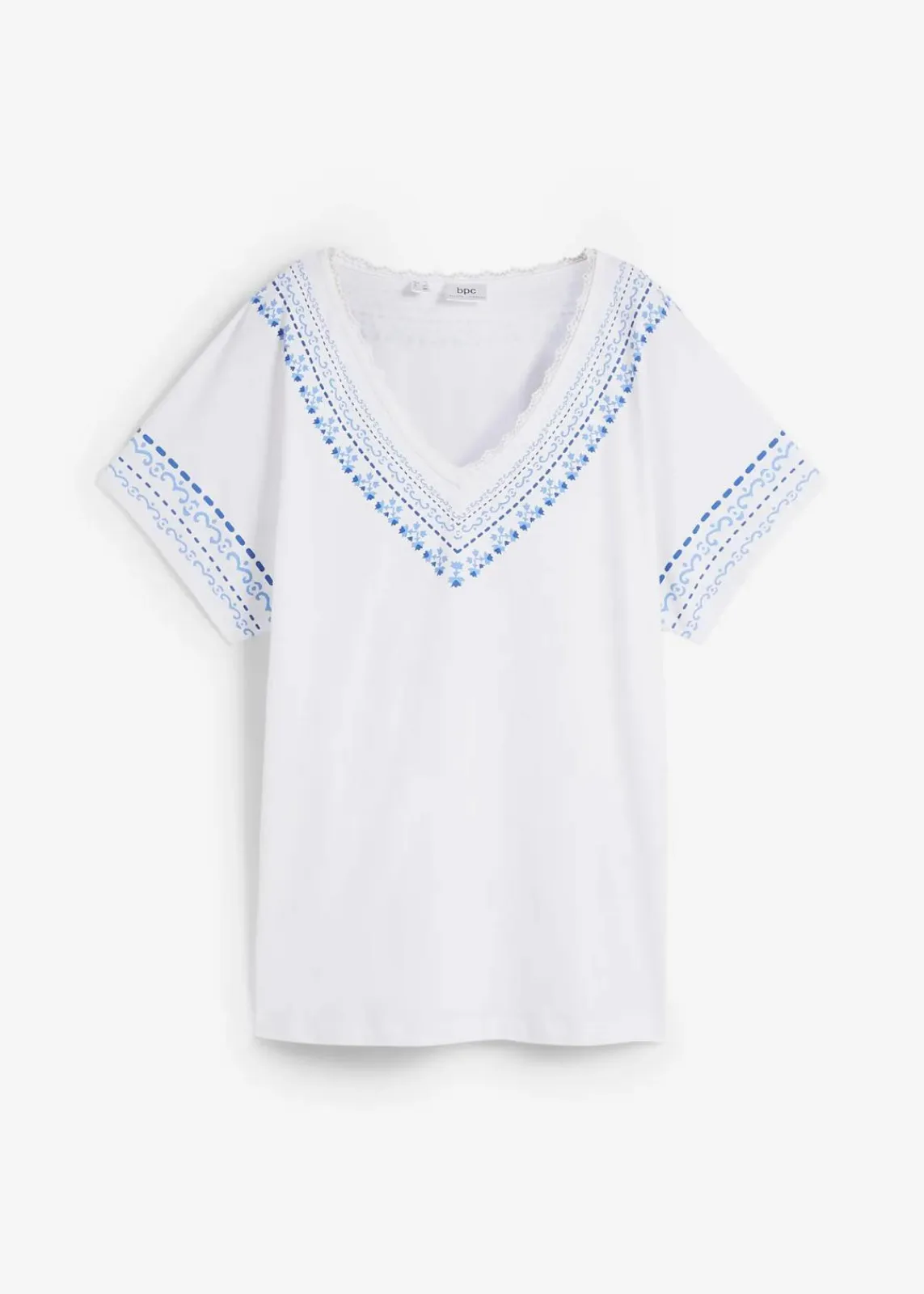 bonprix Shirts & Tops|Nachhaltigere Materialien^T-Shirt mit Bio-Baumwolle weiß bedruckt