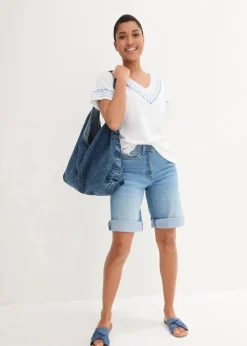 bonprix Shirts & Tops|Nachhaltigere Materialien^T-Shirt mit Bio-Baumwolle weiß bedruckt