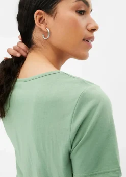 bonprix Shirts & Tops^T-Shirt mit Druck piniengrün bedruckt