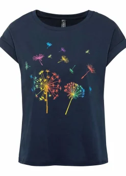 bonprix Shirts & Tops^T-Shirt mit floralem Print tiefblau floral